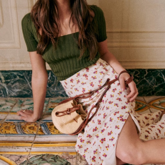 Sezane TABATA SKIRT - Mindy Print - Picture 5 of 9